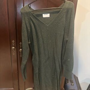 Old Navy Green Long Sleeve Dress